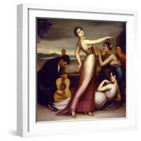 An Allegory of Happiness, 1917-Julio Romero de Torres-Framed Giclee Print