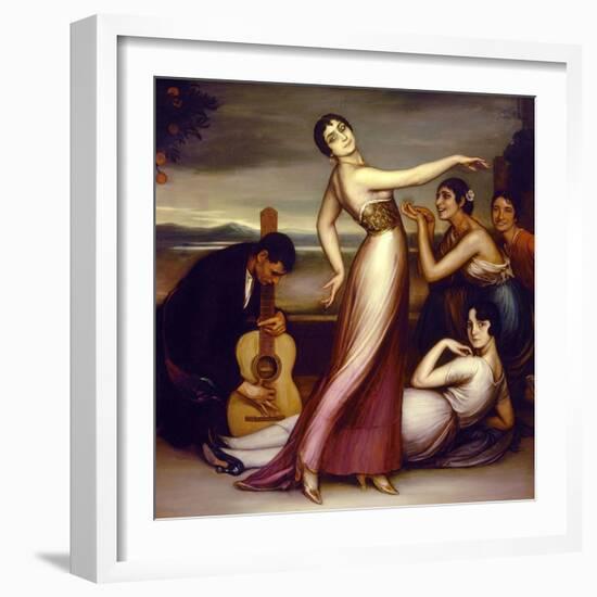 An Allegory of Happiness, 1917-Julio Romero de Torres-Framed Giclee Print