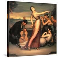 An Allegory of Happiness-Julio Romero de Torres-Stretched Canvas