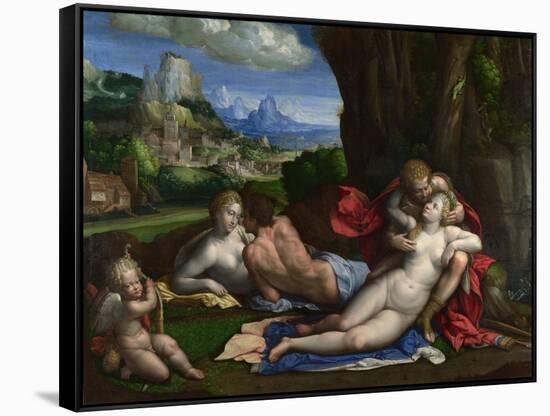 An Allegory of Love, C. 1527-1530-Benvenuto Tisi Da Garofalo-Framed Stretched Canvas