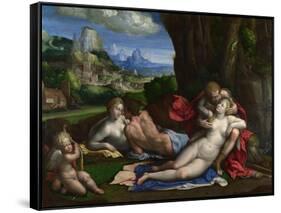 An Allegory of Love, C. 1527-1530-Benvenuto Tisi Da Garofalo-Framed Stretched Canvas