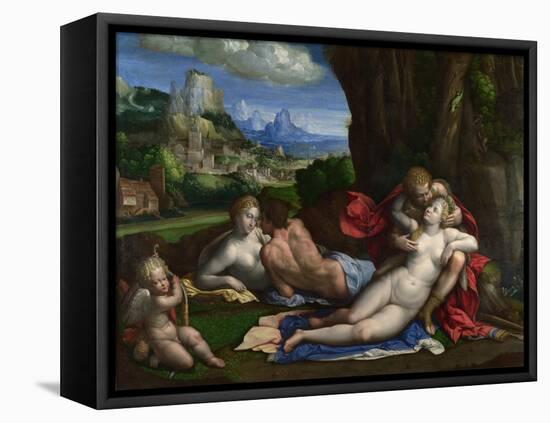 An Allegory of Love, C. 1527-1530-Benvenuto Tisi Da Garofalo-Framed Stretched Canvas