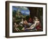 An Allegory of Love, C. 1527-1530-Benvenuto Tisi Da Garofalo-Framed Giclee Print