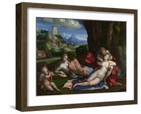 An Allegory of Love, C. 1527-1530-Benvenuto Tisi Da Garofalo-Framed Giclee Print