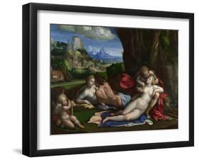 An Allegory of Love, C. 1527-1530-Benvenuto Tisi Da Garofalo-Framed Giclee Print