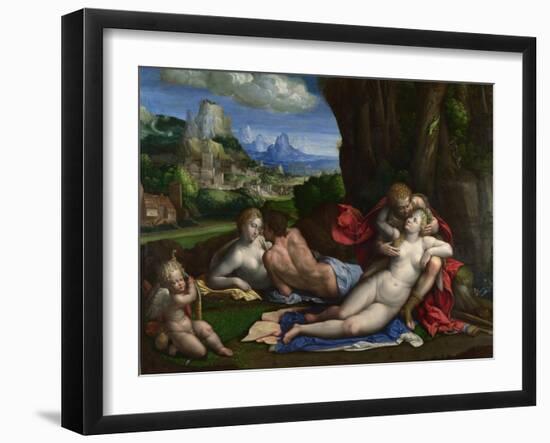 An Allegory of Love, C. 1527-1530-Benvenuto Tisi Da Garofalo-Framed Giclee Print