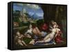 An Allegory of Love, C. 1527-1530-Benvenuto Tisi Da Garofalo-Framed Stretched Canvas