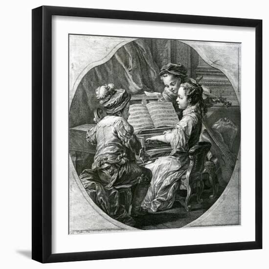 An Allegory of Music, La Musique, 1756-Louis Michel Van Loo-Framed Giclee Print