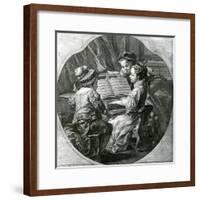 An Allegory of Music, La Musique, 1756-Louis Michel Van Loo-Framed Giclee Print