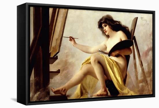 An Allegory of Painting, 1892-Luis Riccardo Falero-Framed Stretched Canvas