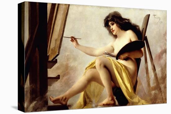An Allegory of Painting, 1892-Luis Riccardo Falero-Stretched Canvas