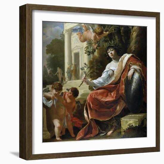 An Allegory of Peace-Simon Vouet-Framed Giclee Print
