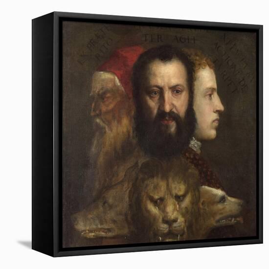 An Allegory of Prudence-Titian (Tiziano Vecelli)-Framed Stretched Canvas