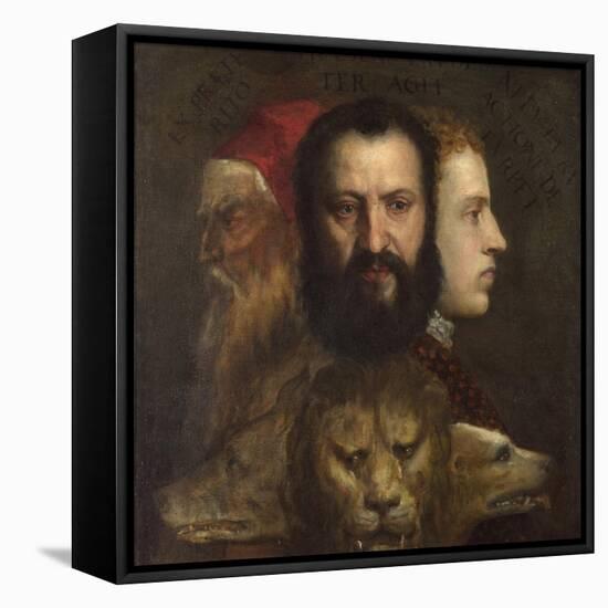 An Allegory of Prudence-Titian (Tiziano Vecelli)-Framed Stretched Canvas