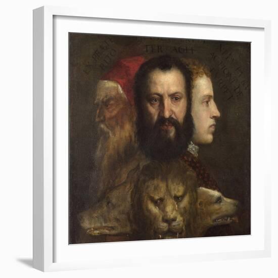 An Allegory of Prudence-Titian (Tiziano Vecelli)-Framed Giclee Print