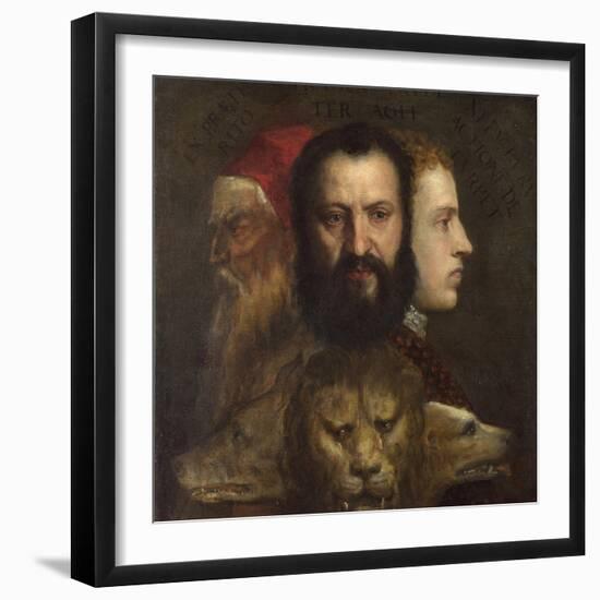 An Allegory of Prudence-Titian (Tiziano Vecelli)-Framed Giclee Print