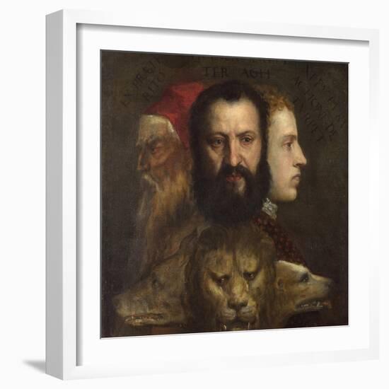 An Allegory of Prudence-Titian (Tiziano Vecelli)-Framed Giclee Print