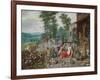An Allegory of Smell-Pieter Brueghel the Younger-Framed Premium Giclee Print