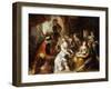 An Allegory of the Five Senses A Merry Company in a Palatial Interior, 1646-Simon de Vos-Framed Giclee Print