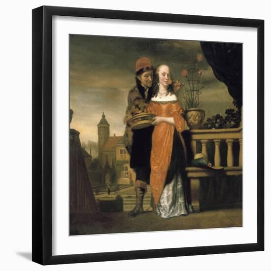 An Allegory of the Sense of Smell, 17th Century-Nicolaes Maes-Framed Giclee Print