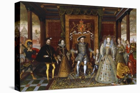 An Allegory of the Tudor Succession: the Family of Henry VII-null-Stretched Canvas