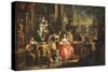 An Allegory of the Visual Arts-Johann Georg Platzer-Stretched Canvas