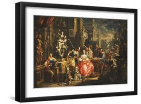 An Allegory of the Visual Arts-Johann Georg Platzer-Framed Giclee Print