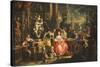 An Allegory of the Visual Arts-Johann Georg Platzer-Stretched Canvas