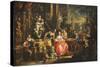 An Allegory of the Visual Arts-Johann Georg Platzer-Stretched Canvas