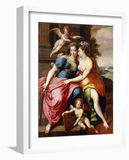 An Allegory of Truth and Justice-Jacob de Backer-Framed Giclee Print