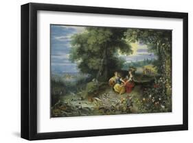 An Allegory of Water and Earth-Pieter Brueghel the Younger-Framed Premium Giclee Print