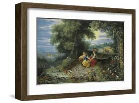 An Allegory of Water and Earth-Pieter Brueghel the Younger-Framed Premium Giclee Print