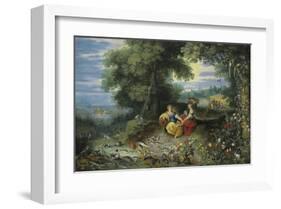 An Allegory of Water and Earth-Pieter Brueghel the Younger-Framed Premium Giclee Print