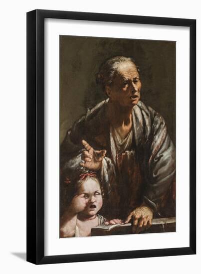 An Allegory of Wisdom and Ignorance, 1640-Jusepe de Ribera-Framed Giclee Print