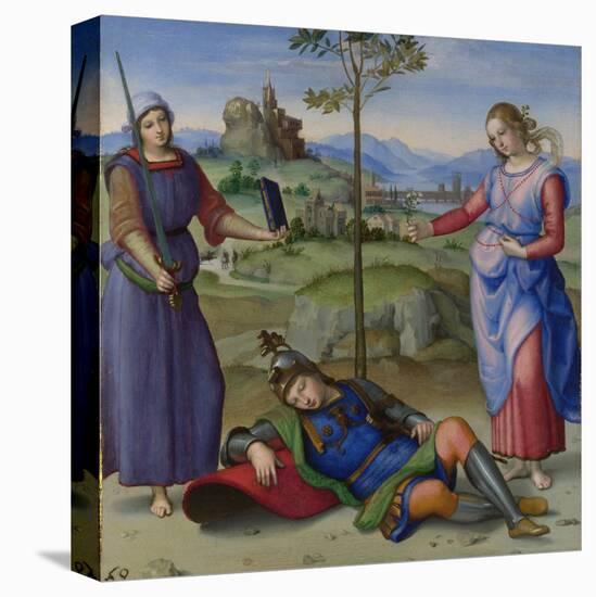 An Allegory (Vision of a Knigh), C. 1504-Raphael-Stretched Canvas