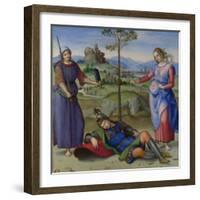 An Allegory (Vision of a Knigh), C. 1504-Raphael-Framed Giclee Print