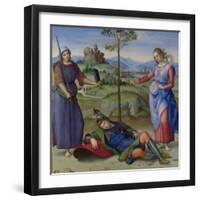 An Allegory (Vision of a Knigh), C. 1504-Raphael-Framed Giclee Print