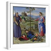 An Allegory (Vision of a Knigh), C. 1504-Raphael-Framed Giclee Print