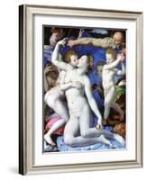 An Allegory with Venus and Cupid, C1523-1568-Agnolo Bronzino-Framed Giclee Print