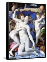An Allegory with Venus and Cupid, C1523-1568-Agnolo Bronzino-Framed Stretched Canvas
