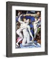 An Allegory with Venus and Cupid, C1523-1568-Agnolo Bronzino-Framed Giclee Print