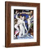 An Allegory with Venus and Cupid, C1523-1568-Agnolo Bronzino-Framed Giclee Print