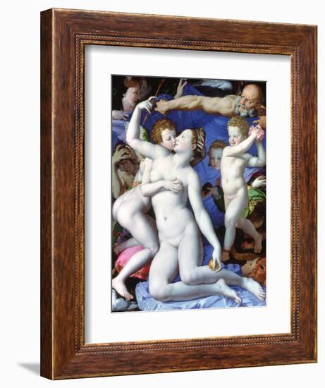 An Allegory with Venus and Cupid, C1523-1568-Agnolo Bronzino-Framed Giclee Print