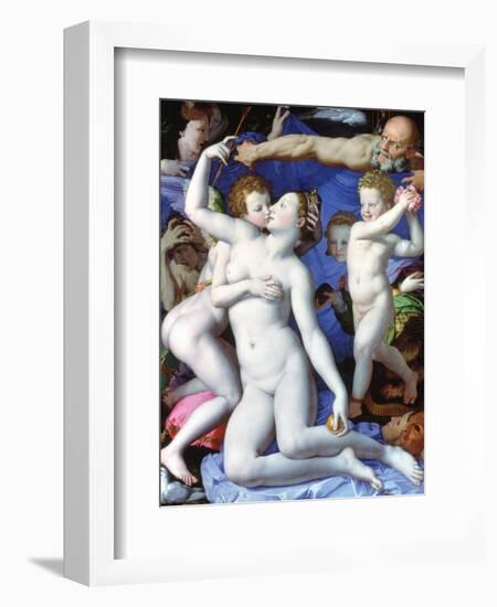 An Allegory with Venus and Cupid, C1523-1568-Agnolo Bronzino-Framed Giclee Print