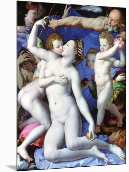 An Allegory with Venus and Cupid, C1523-1568-Agnolo Bronzino-Mounted Giclee Print