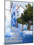 An Alleyway in the Medina, Chefchaouen, Morocco-A_nella-Mounted Photographic Print