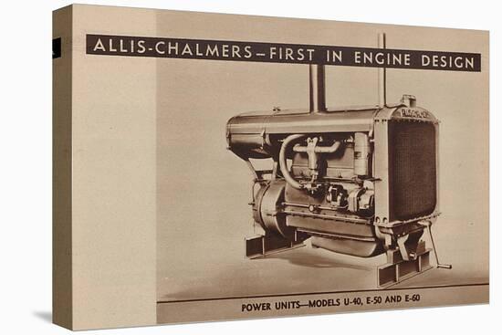 An Allis Chalmers Power Unit Engine for Tractors-null-Stretched Canvas