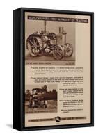 An Allis Chalmers Rumely Oil Pull Tractor-null-Framed Stretched Canvas