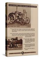 An Allis Chalmers Rumely Oil Pull Tractor-null-Stretched Canvas