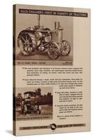 An Allis Chalmers Rumely Oil Pull Tractor-null-Stretched Canvas